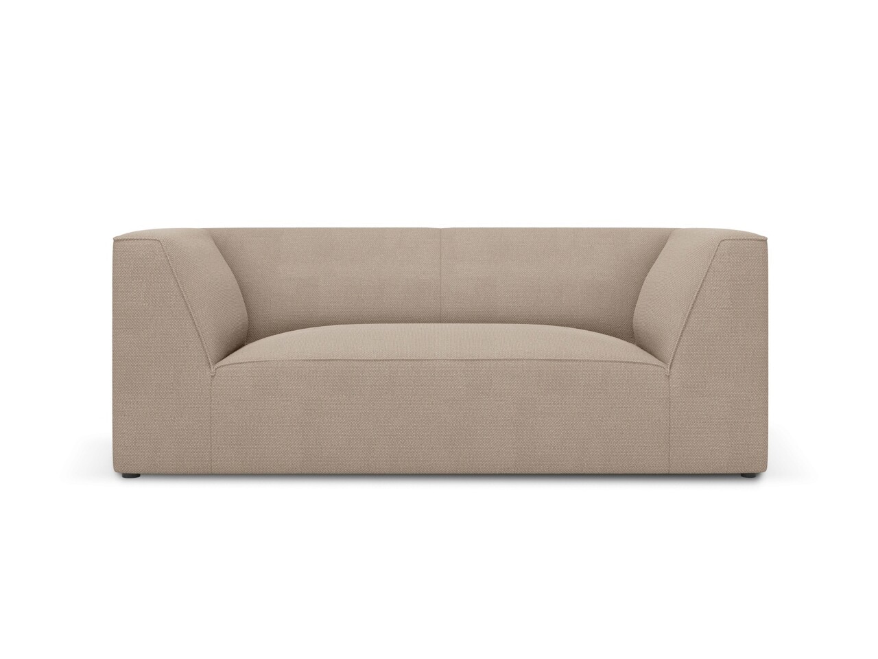 Canapea 2 locuri, Ruby, Micadoni Home, BL, 174x93x69 cm, poliester, bej inchis - imagine 7
